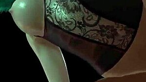 Hot green-haired girl gets doggystyle assfucking in 3d porn 😍