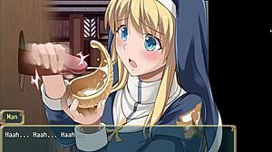 saint emiliana hentai game cap1 with blonde ass and cumshot