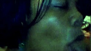 Philly bbw sucks monster cock with wet mouth