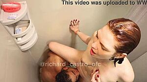 Corninho begged to fuck his wife in bathroom
