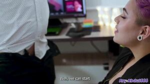 do you let your boss fuck you with monster cock at work?