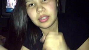 Girlfriend Gives Intense Blowjob And Handjob For Cum