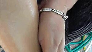 i'm playing with my feet and pussy