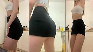 Sexy girl performs dance show on webcam