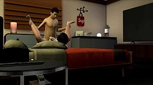 स्लट्टी मॉम सिम्स 4 में चोदकर भर दी जाती है