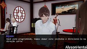 Nympho tamer goes wild with 3D hentai outdoor masturbation after two days break