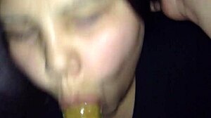 Girlfriend Gives Intense Blowjob And Handjob For Cum