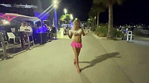 Monika Fox Dines Naked At Restaurant Then Walks City!