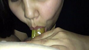 Girlfriend Gives Intense Blowjob And Handjob For Cum