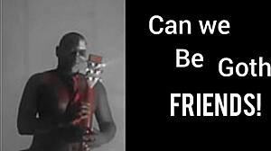 goth friends mashup close-up 😈