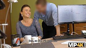 สาวสวยพบความเสียวไม่คาดคิดระหว่างสัมภาษณ์งานออฟฟิศ