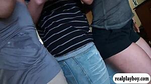 Huge Boobies at Wild Group Sex Party