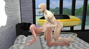 Lorena Sanchez makes intense porn in Sims4 parody