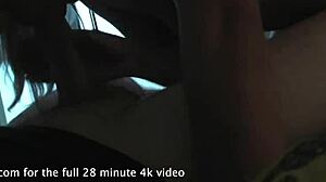 hot blonde with small tits sucks and swallows jizz