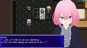 in this hentai game, she embraces her lust through cuckold play with toys and fingering part 1