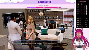 Wow! Vtuber Lewdneko Dominates Harem Hotel as Cute Maid!