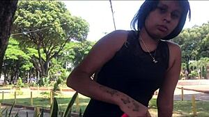 Latina strips for webcam job 😏