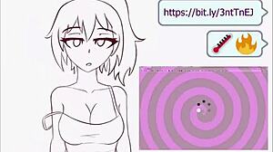 crystal explores huge tits and blue eyes in this hentai compilation by lewdzko