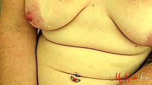 milf lexie feels pleasure masturbating shaved pussy with pink vibrator in bathtub