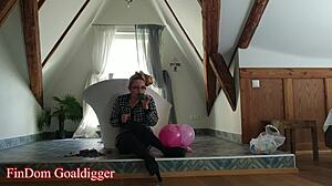 Blowing Balloons In Findom Style