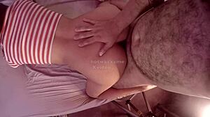 Bebelexxx prepares ass with vibrator plug