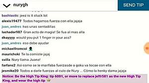 Man, this chica can't get the billiard ball out!