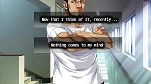 I dette hentai-spillet møter den japanske jenta gangbang-svindel i del 4 med creampie-action