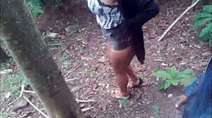 Naughty Couple Fucks In Forest Publicly