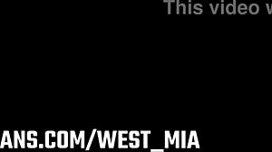 Hot couple performs sexy webcam show with West and Mia Natalia