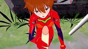 asuka langley soryu having sex blowjob and fucking pov neo genesis evangelion