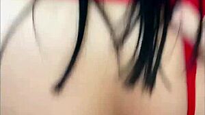 russian prostitute gives oral to big tits latina, licking and face sitting in usa