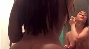 My Cuckold Husband Films Me Teasing Him in Lingerie for Hard Action