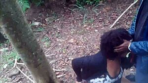 Naughty Couple Fucks In Forest Publicly