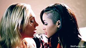 Skin Diamond Enjoys Lesbian Sex with Ebony Babe