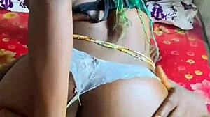 horny 18-year-old gets wild doggystyle pounding from boyfriend. cumshot seals crazy fuck session.  