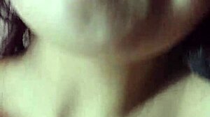 Latina stepsister with big tits rides cowgirl and moans deliciously while sucking cock