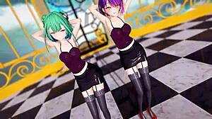 Hololive girls dance Jaipur style in MMD