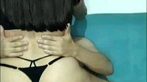 old cuckold watches amigo put it in vagina without condom