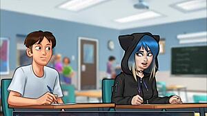 Summertime Saga Cap 1 - Checking Out Judith’s Big Tits