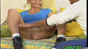 busty german blonde getting nailed hard by that european cock in hardcore action