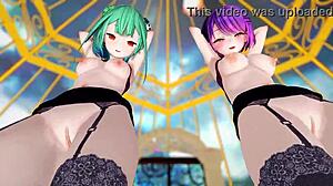 Hololive girls dance Jaipur style in MMD