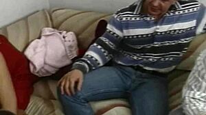 Mature Couple Filmed Giving Blowjob, Receiving Facial Cumshot During Sex