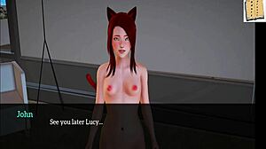 In my new family, the hentai characters show small tits