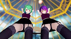 Hololive girls dance Jaipur style in MMD
