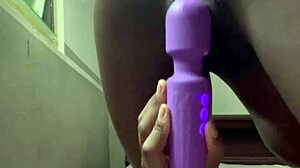Vibrator on amateur pussy leads to squirting homemade solo masturbation teen 18+ toys huge