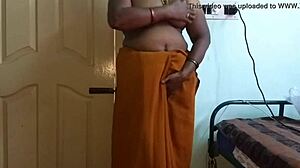 desi indian wife vanitha teases with big boobs