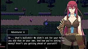 Fallen Makina Part 1: Redhead with Big Tits in Hentai Game