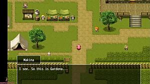 Fallen Makina Part 1: Redhead with Big Tits in Hentai Game