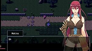 Fallen Makina Part 1: Redhead with Big Tits in Hentai Game