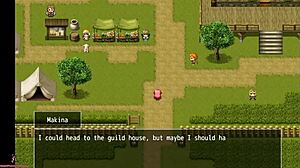 Fallen Makina Part 1: Redhead with Big Tits in Hentai Game